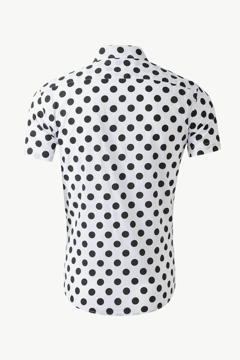 Printed Button-Down Collared Beach Shirt