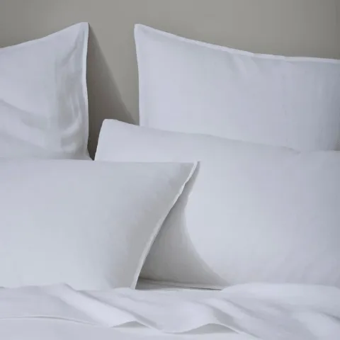 Ravello Linen Duvet Cover King White