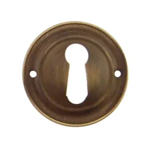 Round Keyhole Escutcheon, Antique