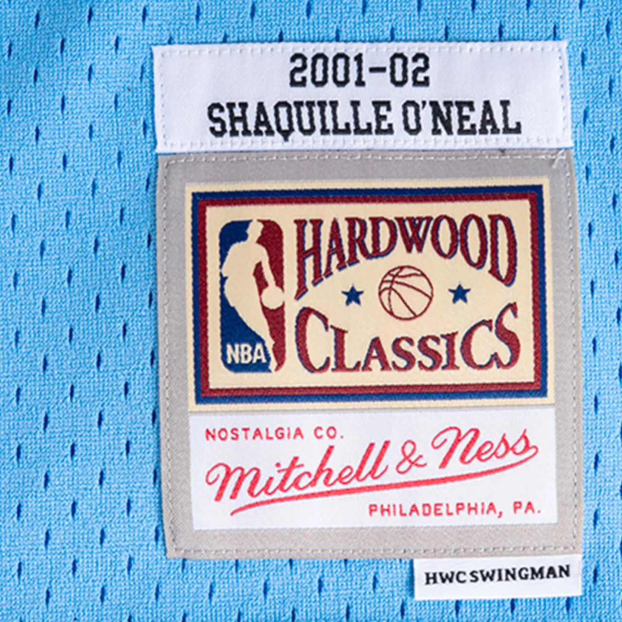 Shaquille O'Neal 2001-2002 Los Angeles Lakers MPLS Hardwood Classic Edition Mitchell & Ness Swingman Jersey - Blue