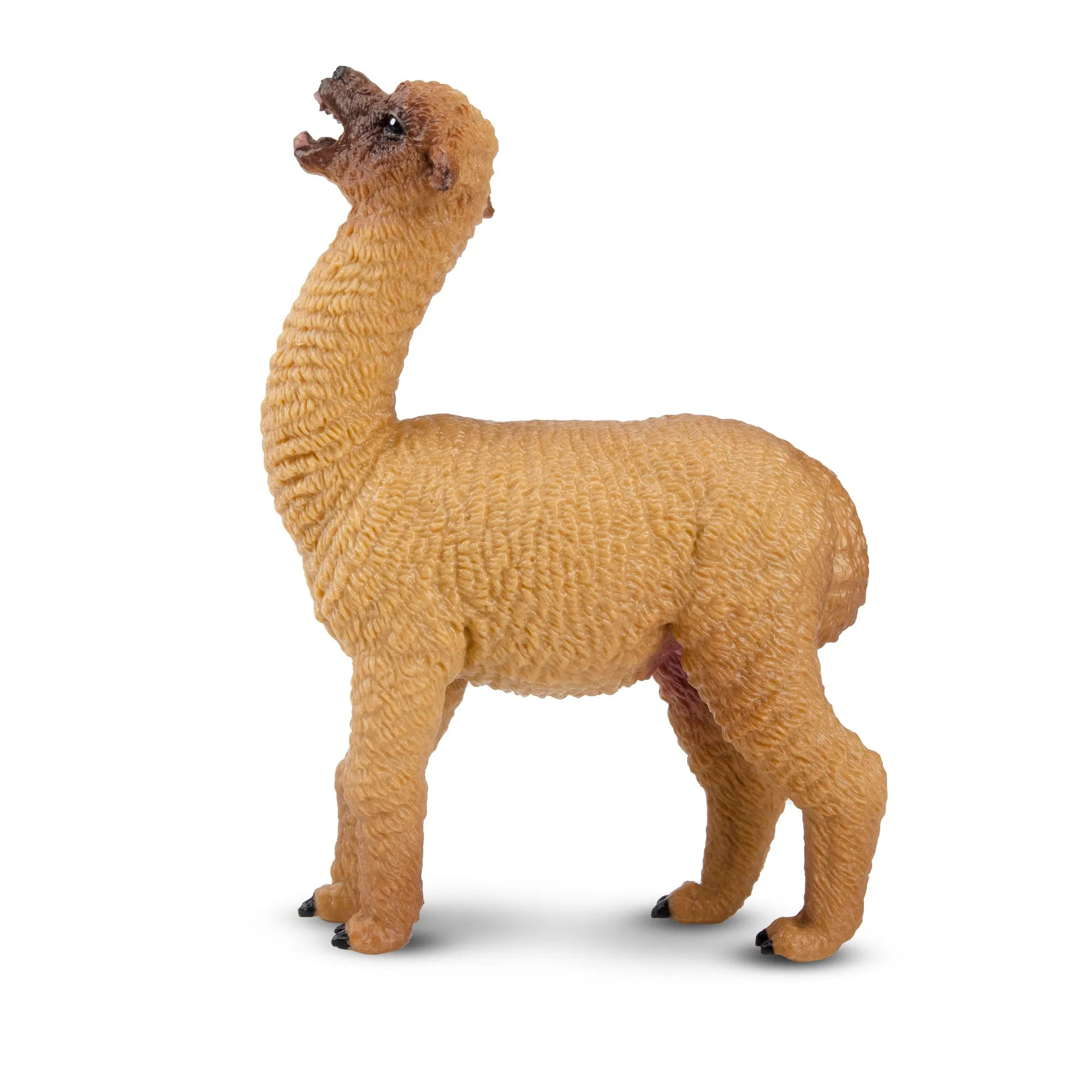 Toymany Brown Female Alpaca Figurine Toy
