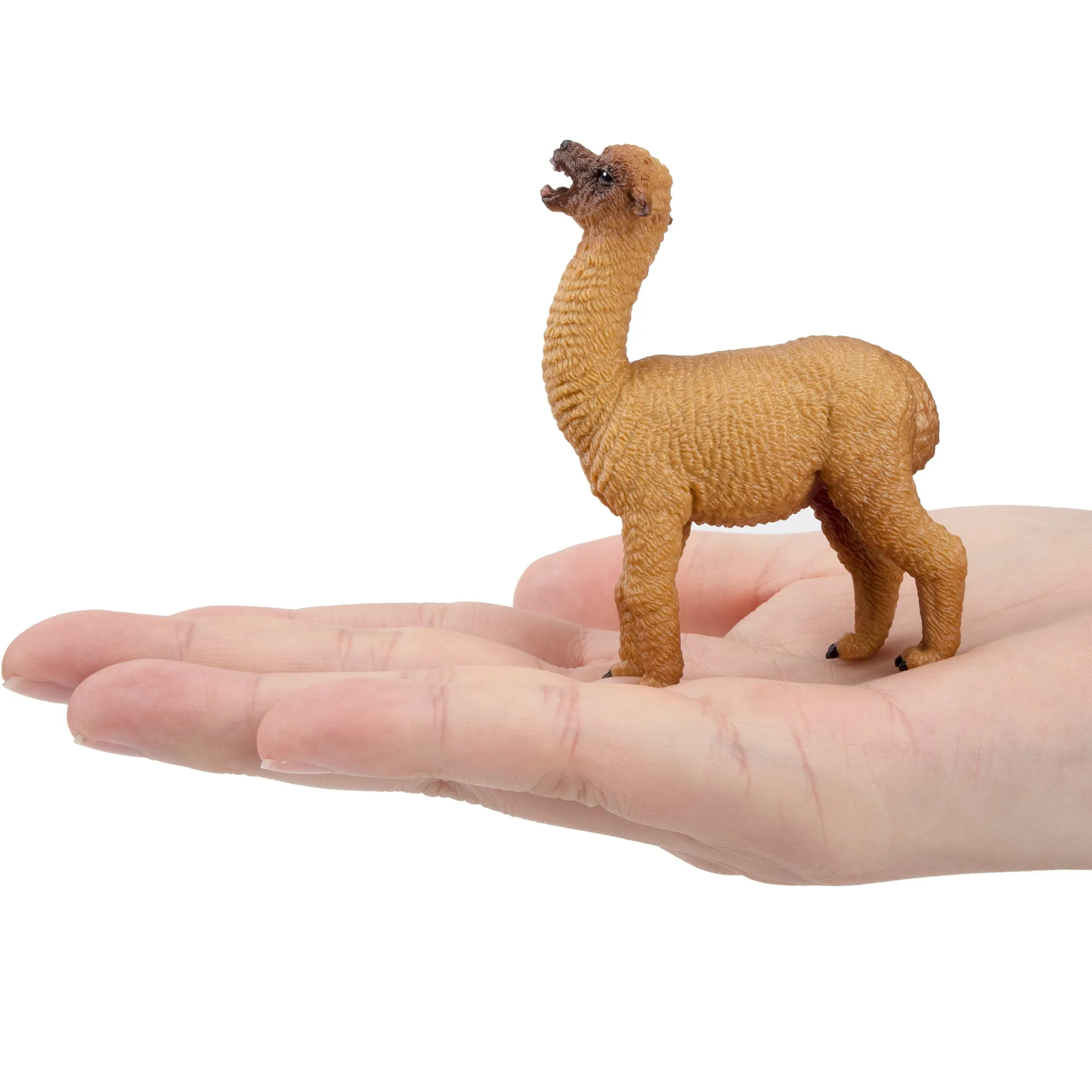 Toymany Brown Female Alpaca Figurine Toy