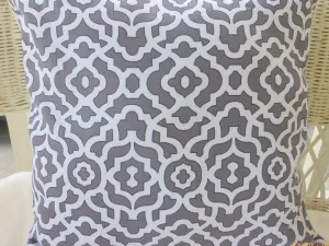 Waverly Inspirations collection, shades of Charcoal Grey and white, Decorative pillow cover