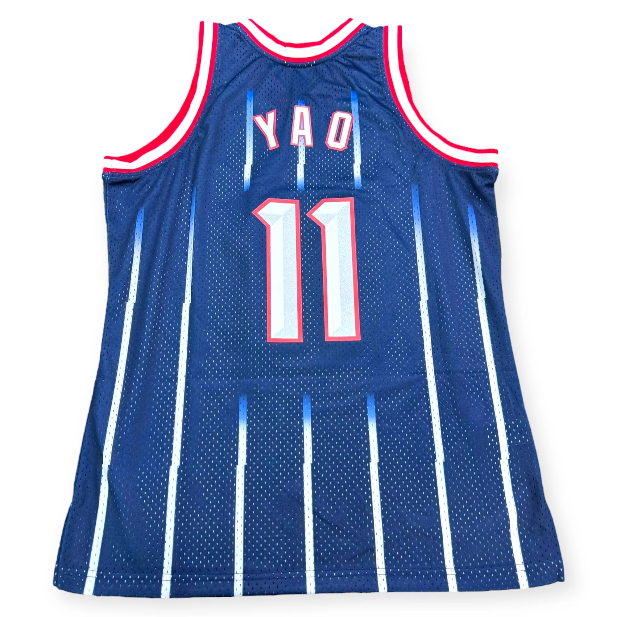 Yao Ming 2002-2003 Houston Rockets Away Rookie Season Mitchell & Ness Swingman Jersey - Navy/Silver