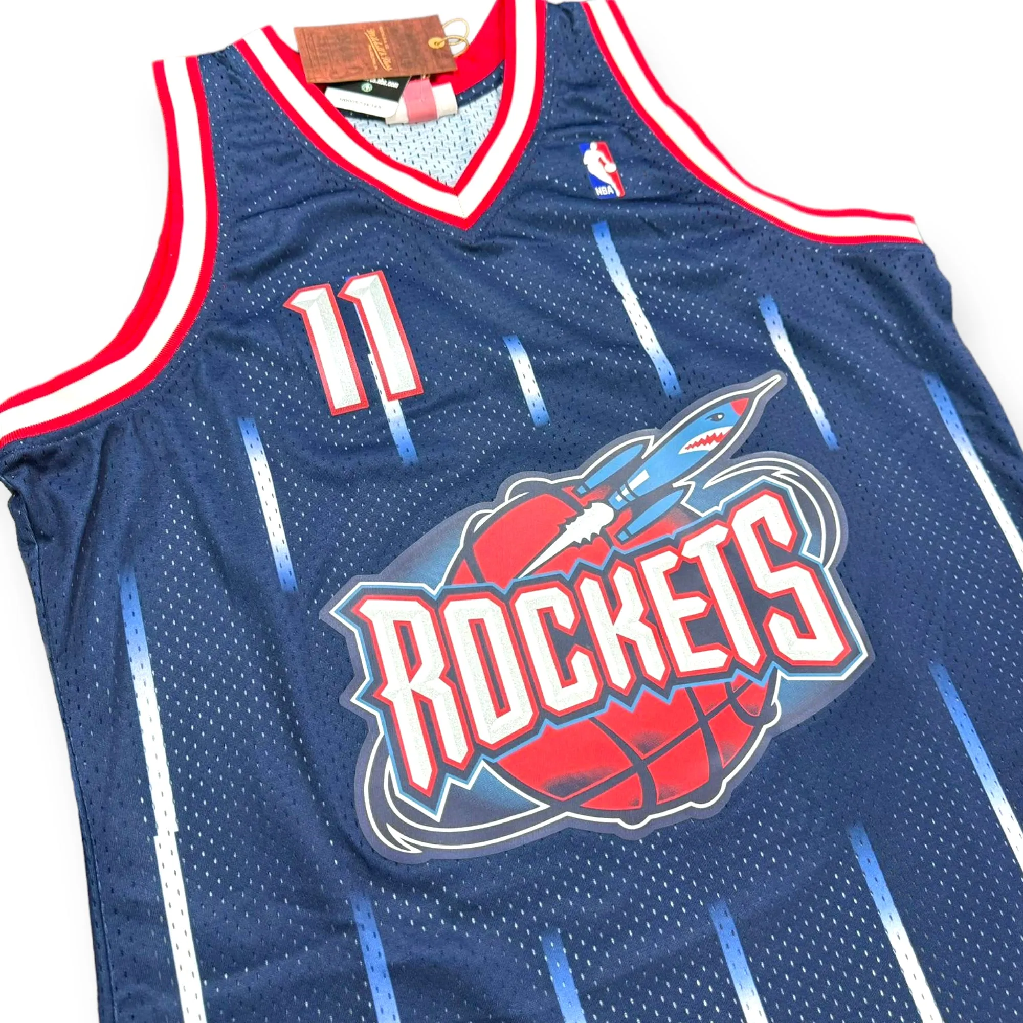 Yao Ming 2002-2003 Houston Rockets Away Rookie Season Mitchell & Ness Swingman Jersey - Navy/Silver